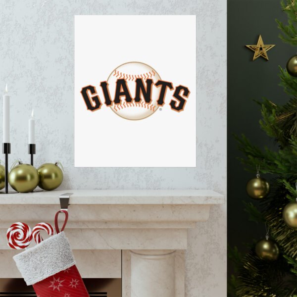 MLB Team Logos San Francisco Giants Painting Bedroom Living Room Wall Art Décor Matte Vertical Posters