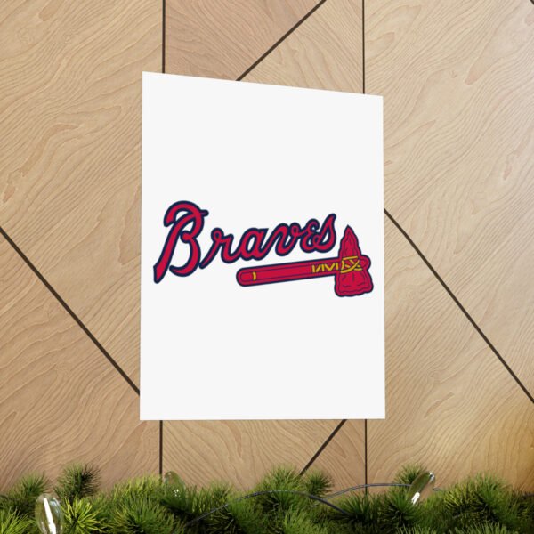 MLB Team Logos Atlanta Braves Painting Bedroom Living Room Wall Art Décor Matte Vertical Posters