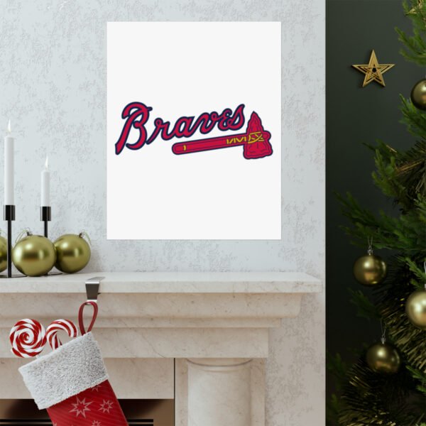 MLB Team Logos Atlanta Braves Painting Bedroom Living Room Wall Art Décor Matte Vertical Posters