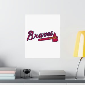 MLB Team Logos Atlanta Braves Painting Bedroom Living Room Wall Art Décor Matte Vertical Posters