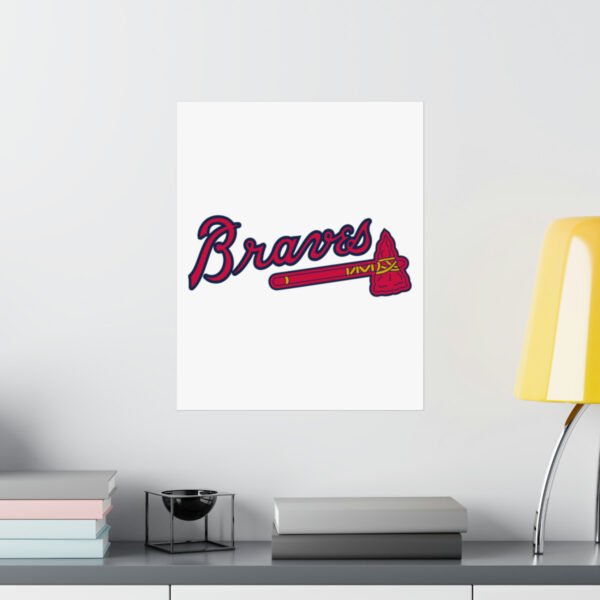 MLB Team Logos Atlanta Braves Painting Bedroom Living Room Wall Art Décor Matte Vertical Posters