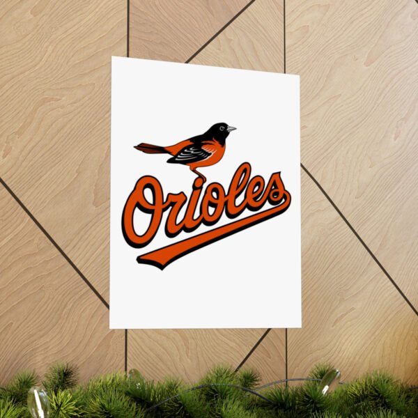 MLB Team Logos Baltimore Orioles Painting Bedroom Living Room Wall Art Décor Matte Vertical Posters