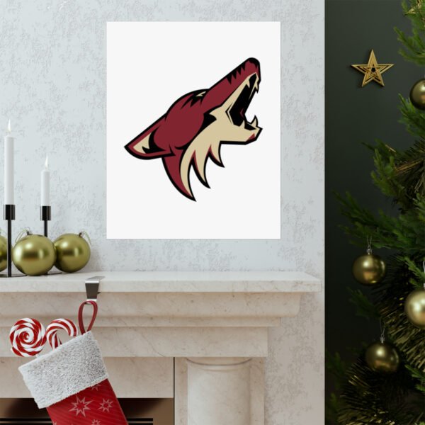 NHL Team Logos Arizona Coyotes Painting Bedroom Living Room Wall Art Décor Matte Vertical Posters