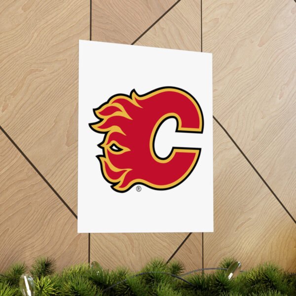 NHL Team Logos Calgary Flames Painting Bedroom Living Room Wall Art Décor Matte Vertical Posters