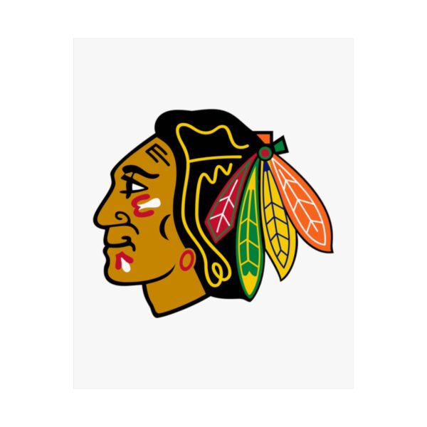 NHL Team Logos Chicago Blackhawks Painting Bedroom Living Room Wall Art Décor Matte Vertical Posters