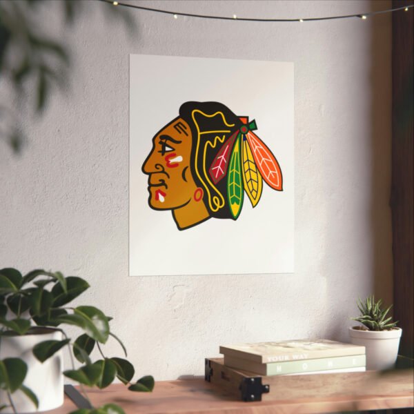 NHL Team Logos Chicago Blackhawks Painting Bedroom Living Room Wall Art Décor Matte Vertical Posters