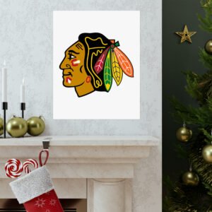 NHL Team Logos Chicago Blackhawks Painting Bedroom Living Room Wall Art Décor Matte Vertical Posters
