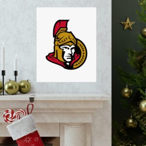NHL Team Logos Ottawa Senators Painting Bedroom Living Room Wall Art Décor Matte Vertical Posters