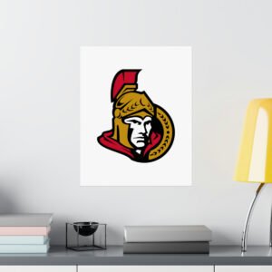 NHL Team Logos Ottawa Senators Painting Bedroom Living Room Wall Art Décor Matte Vertical Posters