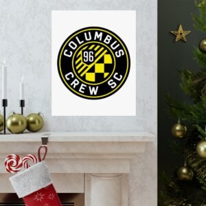 MLS Team Logos Columbus Crew Painting Bedroom Living Room Wall Art Décor Matte Vertical Posters