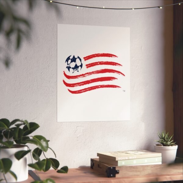 MLS Team Logos New England Revolution Painting Bedroom Living Room Wall Art Décor Matte Vertical Posters