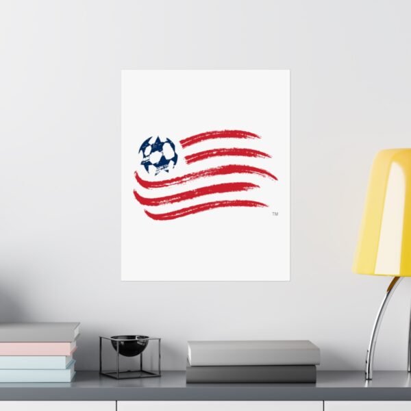 MLS Team Logos New England Revolution Painting Bedroom Living Room Wall Art Décor Matte Vertical Posters