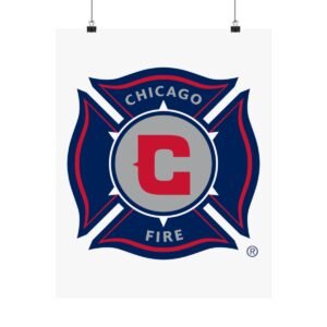 MLS Team Logos Chicago Fire FC Painting Bedroom Living Room Wall Art Décor Matte Vertical Posters