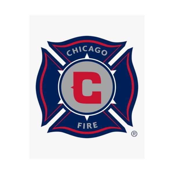 MLS Team Logos Chicago Fire FC Painting Bedroom Living Room Wall Art Décor Matte Vertical Posters