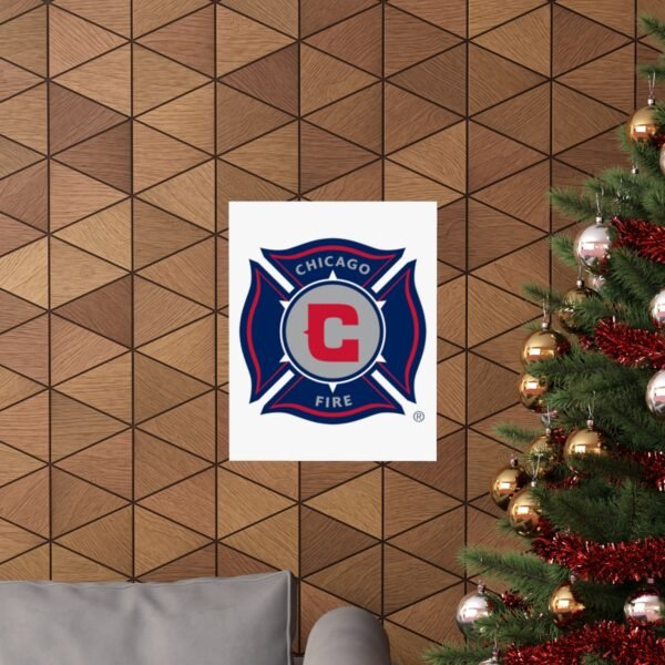 MLS Team Logos Chicago Fire FC Painting Bedroom Living Room Wall Art Décor Matte Vertical Posters