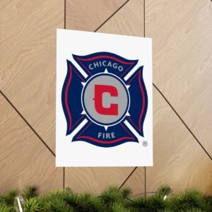 MLS Team Logos Chicago Fire FC Painting Bedroom Living Room Wall Art Décor Matte Vertical Posters