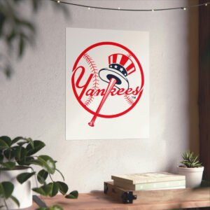 MLB Team Logos New York Yankees Painting Bedroom Living Room Wall Art Décor Matte Vertical Posters