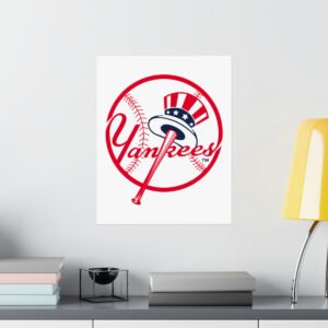 MLB Team Logos New York Yankees Painting Bedroom Living Room Wall Art Décor Matte Vertical Posters