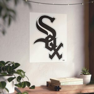 MLB Team Logos Chicago White Sox Painting Bedroom Living Room Wall Art Décor Matte Vertical Posters