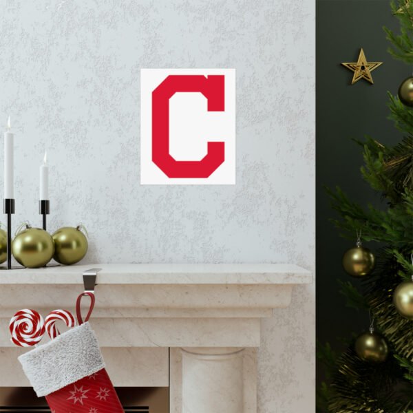 MLB Team Logos Cleveland Guardians Painting Bedroom Living Room Wall Art Décor Matte Vertical Posters