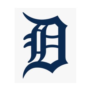 MLB Team Logos Detroit Tigers Painting Bedroom Living Room Wall Art Décor Matte Vertical Posters