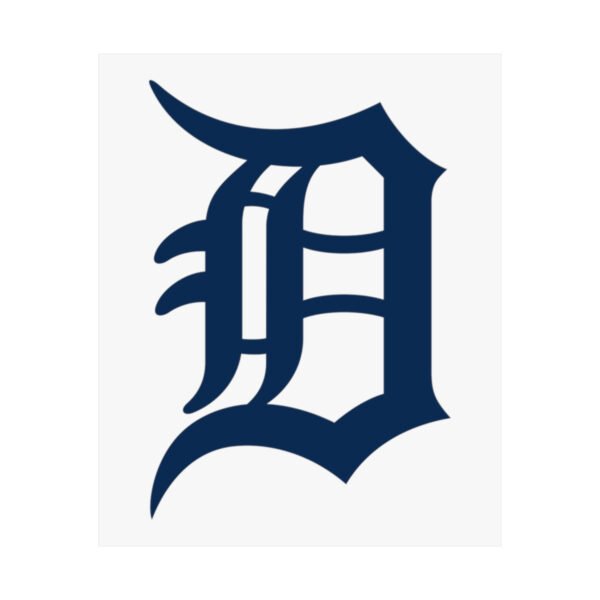 MLB Team Logos Detroit Tigers Painting Bedroom Living Room Wall Art Décor Matte Vertical Posters