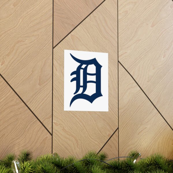 MLB Team Logos Detroit Tigers Painting Bedroom Living Room Wall Art Décor Matte Vertical Posters