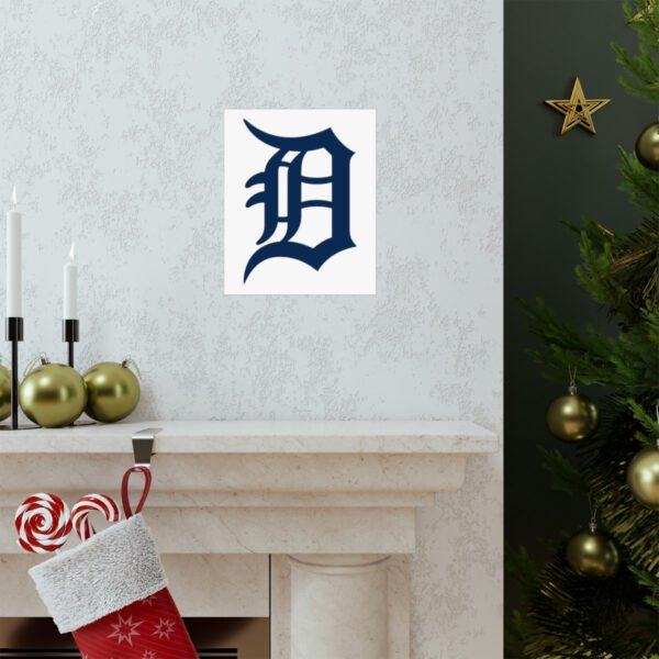 MLB Team Logos Detroit Tigers Painting Bedroom Living Room Wall Art Décor Matte Vertical Posters