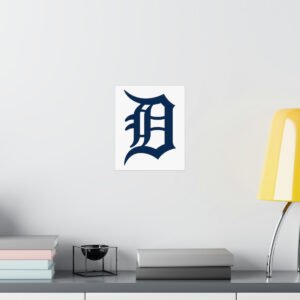 MLB Team Logos Detroit Tigers Painting Bedroom Living Room Wall Art Décor Matte Vertical Posters
