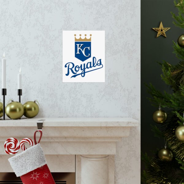 MLB Team Logos Kansas City Royals Painting Bedroom Living Room Wall Art Décor Matte Vertical Posters