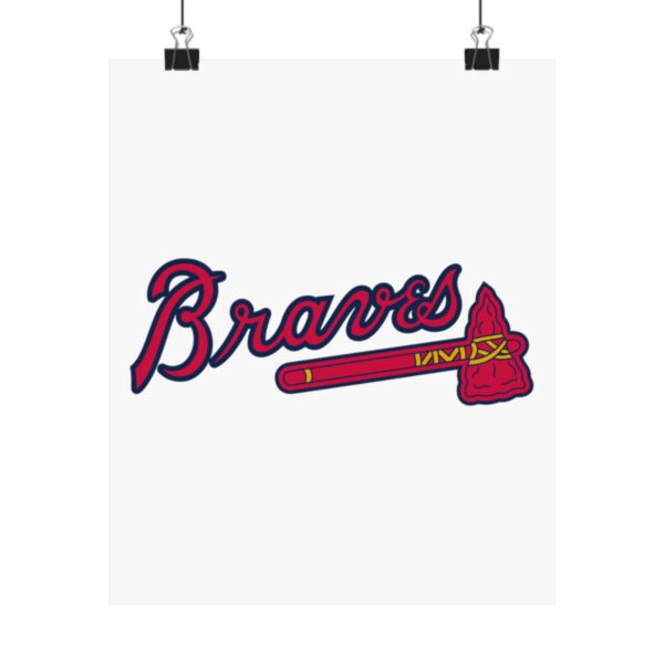 MLB Team Logos Atlanta Braves Painting Bedroom Living Room Wall Art Décor Matte Vertical Posters