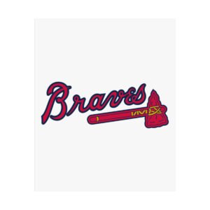 MLB Team Logos Atlanta Braves Painting Bedroom Living Room Wall Art Décor Matte Vertical Posters