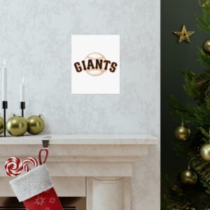 MLB Team Logos San Francisco Giants Painting Bedroom Living Room Wall Art Décor Matte Vertical Posters