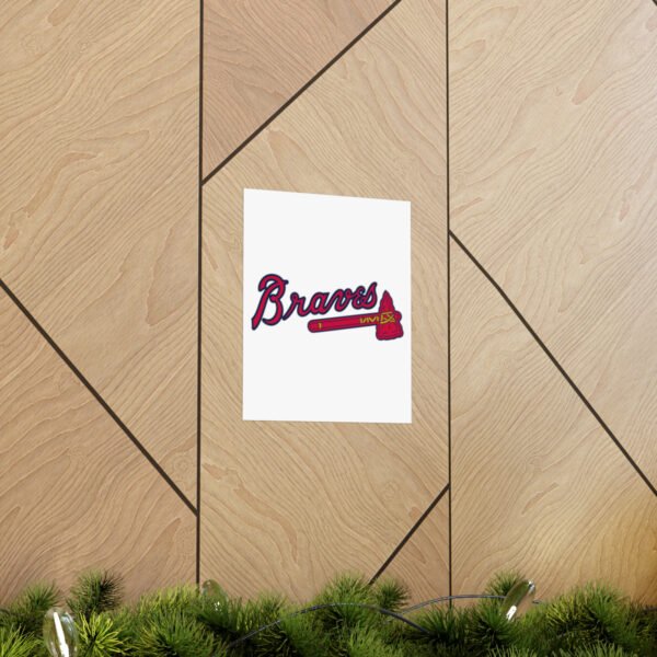 MLB Team Logos Atlanta Braves Painting Bedroom Living Room Wall Art Décor Matte Vertical Posters