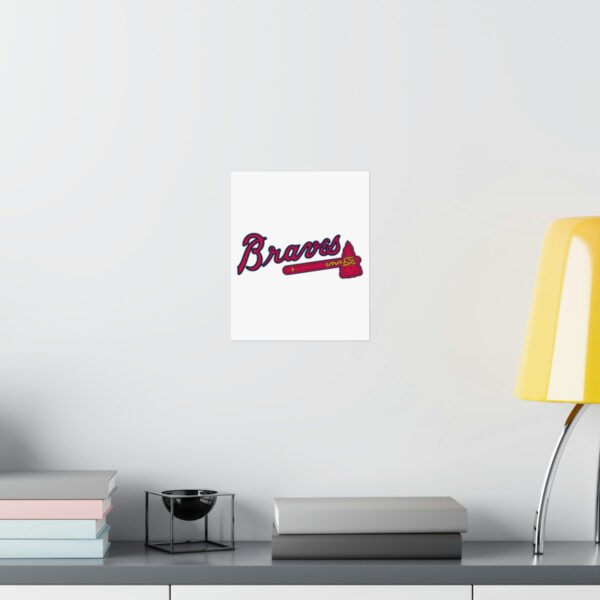 MLB Team Logos Atlanta Braves Painting Bedroom Living Room Wall Art Décor Matte Vertical Posters