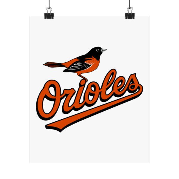 MLB Team Logos Baltimore Orioles Painting Bedroom Living Room Wall Art Décor Matte Vertical Posters