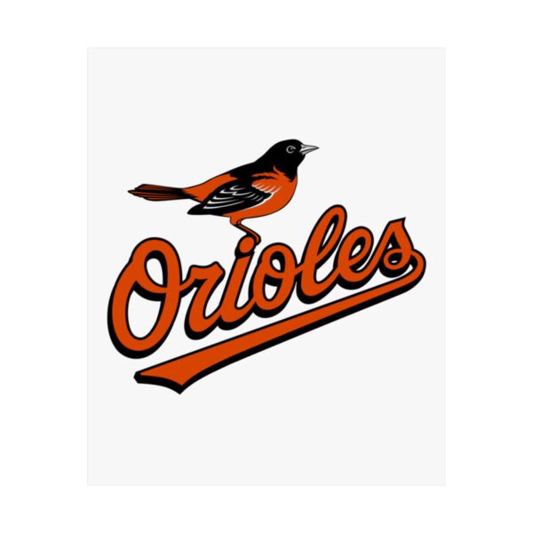 MLB Team Logos Baltimore Orioles Painting Bedroom Living Room Wall Art Décor Matte Vertical Posters