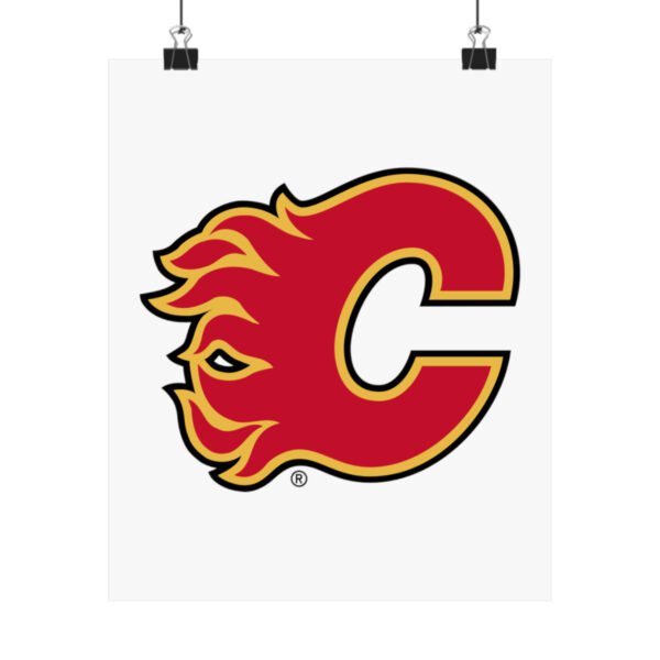 NHL Team Logos Calgary Flames Painting Bedroom Living Room Wall Art Décor Matte Vertical Posters
