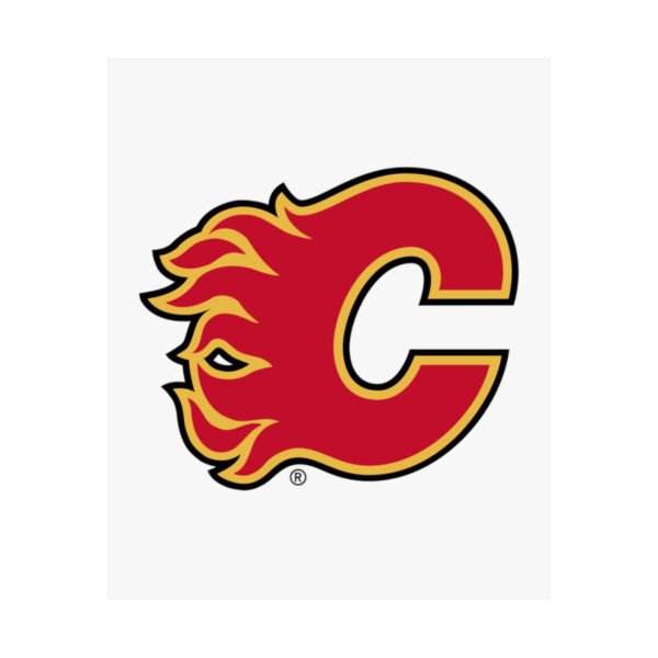 NHL Team Logos Calgary Flames Painting Bedroom Living Room Wall Art Décor Matte Vertical Posters