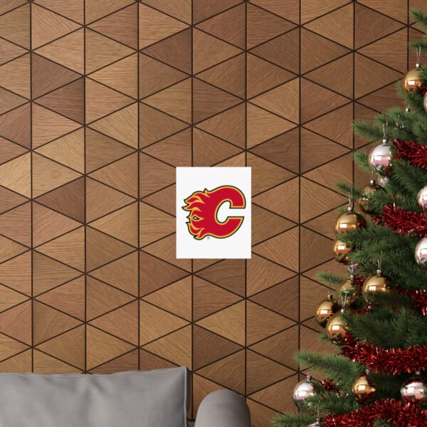 NHL Team Logos Calgary Flames Painting Bedroom Living Room Wall Art Décor Matte Vertical Posters