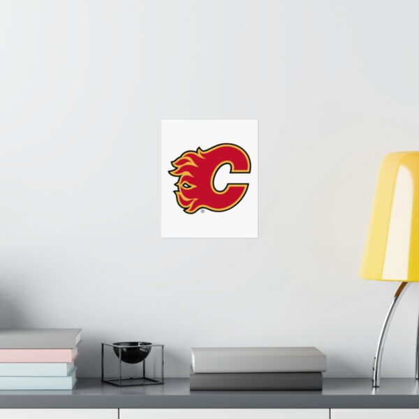 NHL Team Logos Calgary Flames Painting Bedroom Living Room Wall Art Décor Matte Vertical Posters