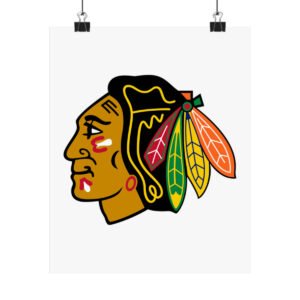 NHL Team Logos Chicago Blackhawks Painting Bedroom Living Room Wall Art Décor Matte Vertical Posters