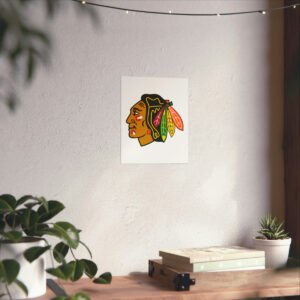 NHL Team Logos Chicago Blackhawks Painting Bedroom Living Room Wall Art Décor Matte Vertical Posters