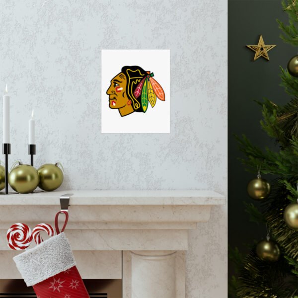 NHL Team Logos Chicago Blackhawks Painting Bedroom Living Room Wall Art Décor Matte Vertical Posters