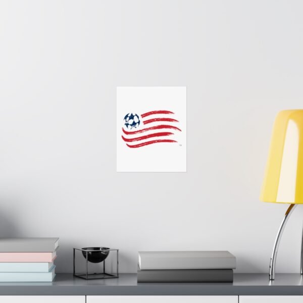 MLS Team Logos New England Revolution Painting Bedroom Living Room Wall Art Décor Matte Vertical Posters