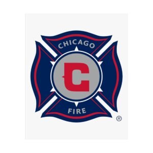 MLS Team Logos Chicago Fire FC Painting Bedroom Living Room Wall Art Décor Matte Vertical Posters