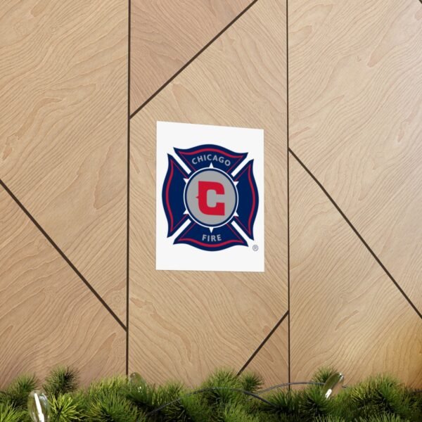 MLS Team Logos Chicago Fire FC Painting Bedroom Living Room Wall Art Décor Matte Vertical Posters