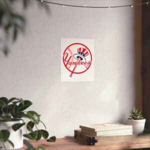 MLB Team Logos New York Yankees Painting Bedroom Living Room Wall Art Décor Matte Vertical Posters
