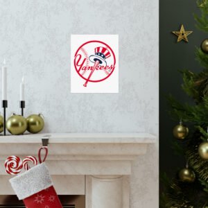 MLB Team Logos New York Yankees Painting Bedroom Living Room Wall Art Décor Matte Vertical Posters