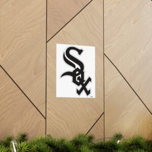 MLB Team Logos Chicago White Sox Painting Bedroom Living Room Wall Art Décor Matte Vertical Posters